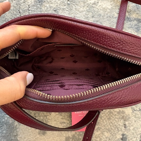 NWT! Kate Spade Kourtney Camera Bag Crossbody in Cherrywood - Picture 10 of 13